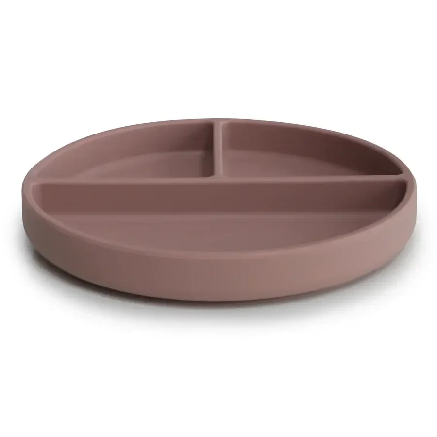 Talerzyk silikonowy z przyssawką - Cloudy Mauve / Mushie