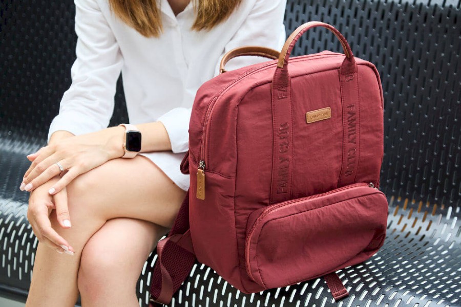 Plecak dla rodzica Family Club Signature Urban Burgundy / Childhome