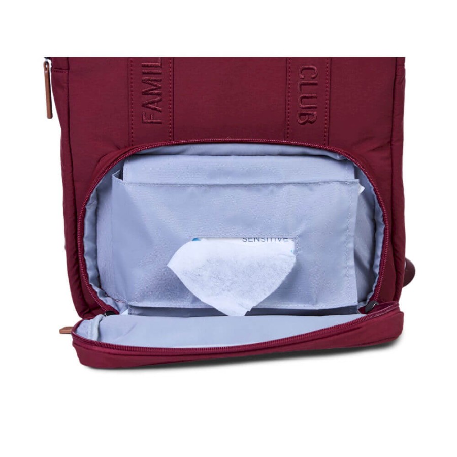 Plecak dla rodzica Family Club Signature Urban Burgundy / Childhome