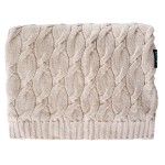 Duży koc z wełny merino 180x120cm - beż / Lullalove