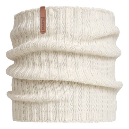 Komin z wełny merino LATTE / Pink no more 