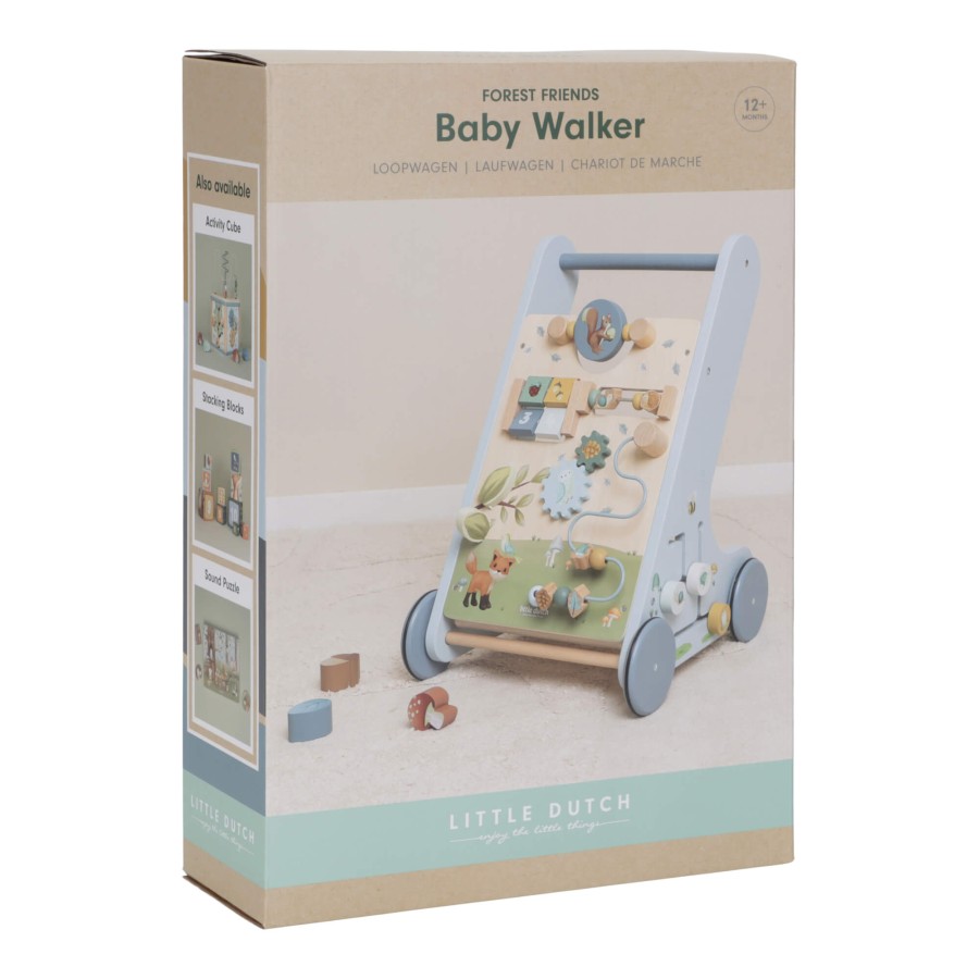 Drewniany chodzik edukacyjny Forest Friends FSC / Little Dutch