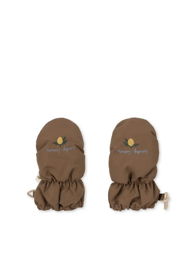 Rękawiczki bez palców dla niemowląt Nohr - walnut / Konges slojd