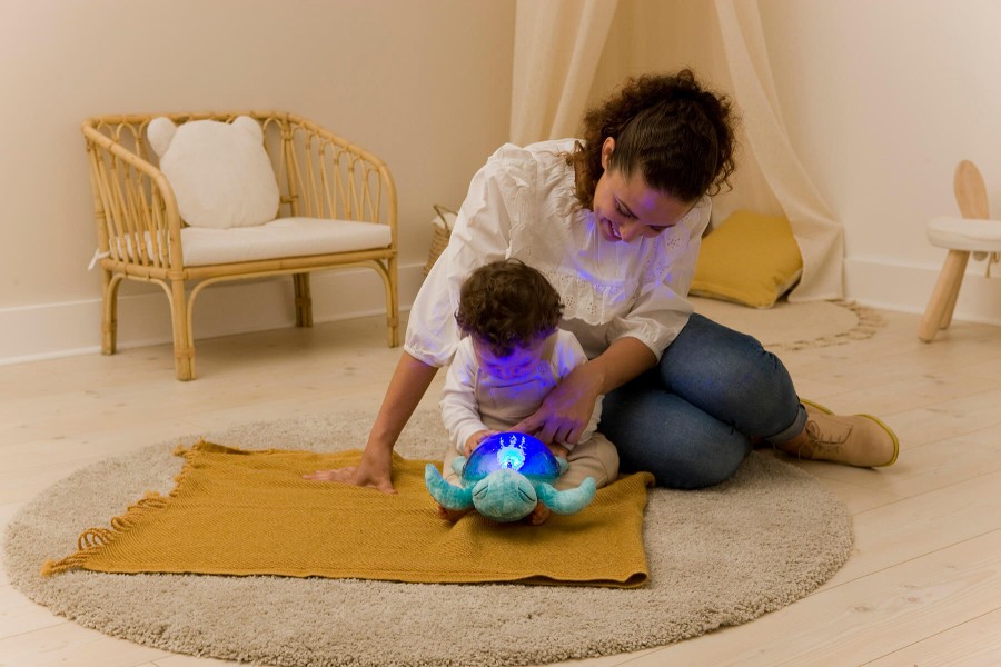 Lampka Tranquil Turtle Ocean Eco - żółw turkusowy / Cloud b