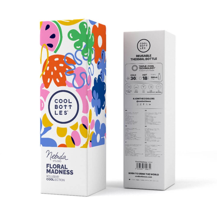 Butelka termiczna Triple cool Xclusive - Floral Madness, 500 ml / Cool Bottles