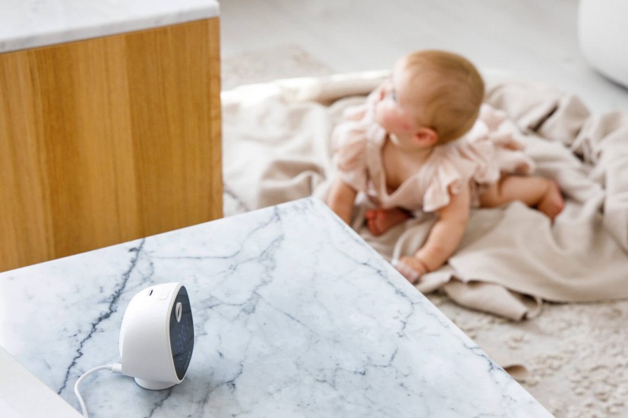 Kamera Wi-Fi Elektroniczna niania GIOsafety Smart Clock – kamera monitorująca do użytku rodzinnego / InnoGIO