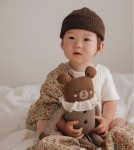 Duży dziergany miś z wełny alpaki - sienna pyjamas / Main Sauvage