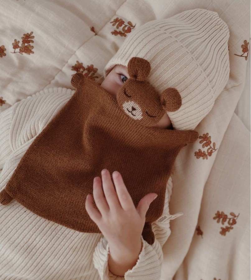 Przytulaczek z wełny aplaki - teddy nut / Main Sauvage