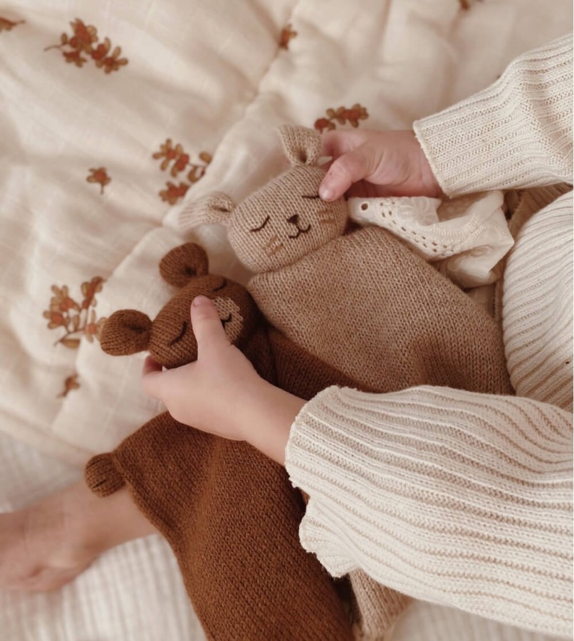 Przytulaczek z wełny aplaki - teddy nut / Main Sauvage