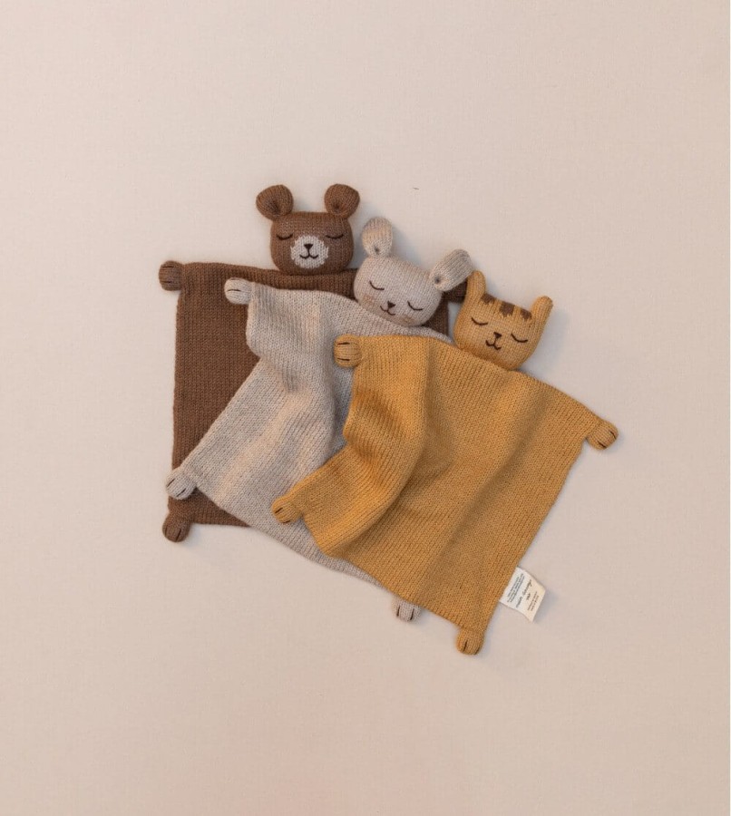 Przytulaczek z wełny aplaki - teddy nut / Main Sauvage
