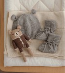 Dziergane buciki niechodki - grey / Main Sauvage