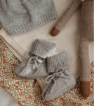 Dziergane buciki niechodki - grey / Main Sauvage