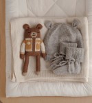 Dziergane buciki niechodki - grey / Main Sauvage