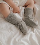 Dziergane buciki niechodki - grey / Main Sauvage