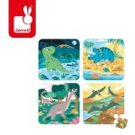 Puzzle progresywne Dinozaury - 4 układanki 3+/ Janod