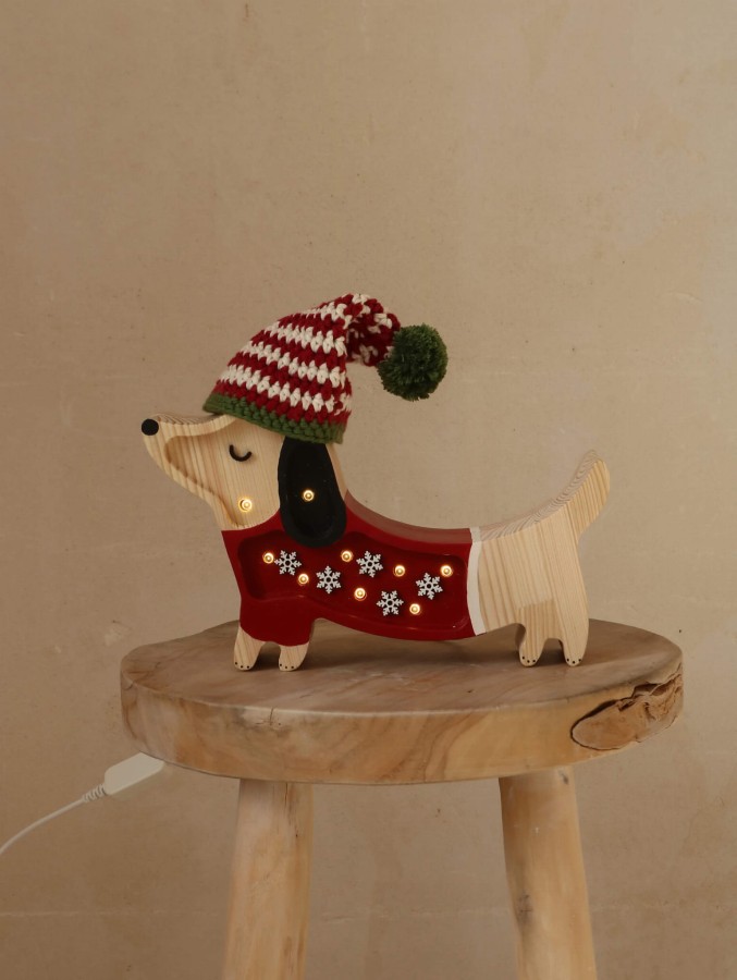 Lampa Little Lights Piesek Mini SANTA HELPER / Little Lights