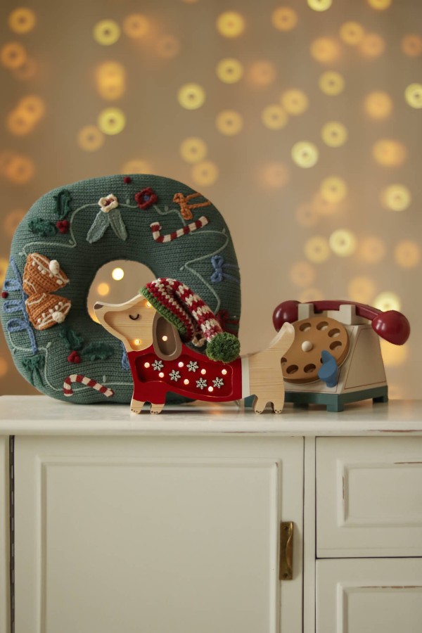 Lampa Little Lights Piesek Mini SANTA HELPER / Little Lights