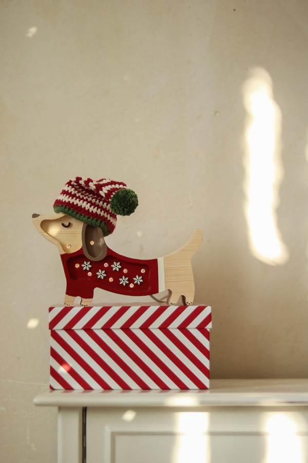 Lampa Little Lights Piesek Mini SANTA HELPER / Little Lights