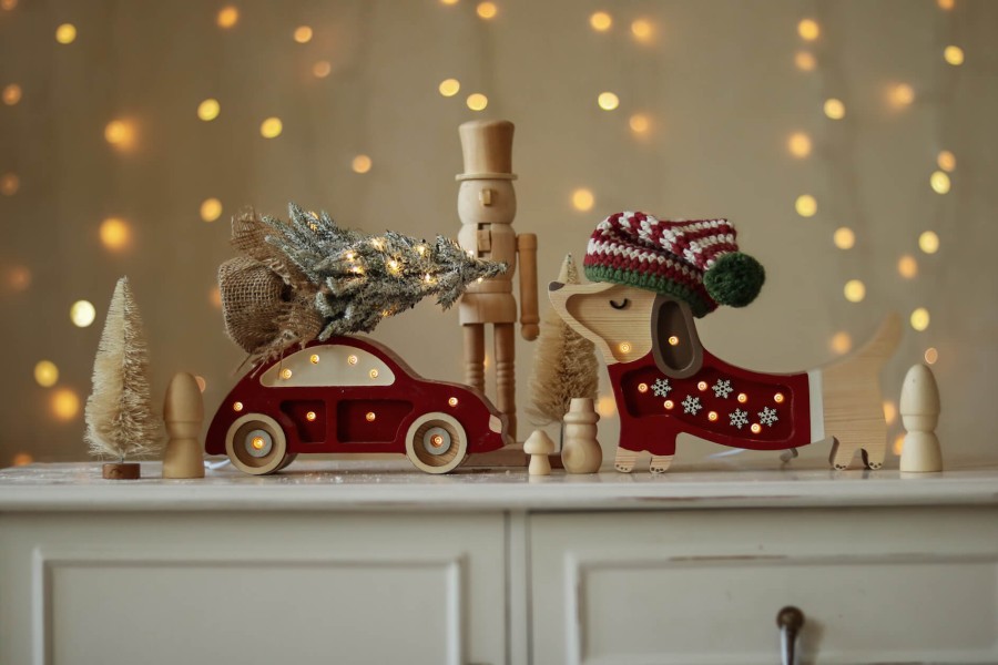 Lampa Little Lights Piesek Mini SANTA HELPER / Little Lights