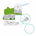 Kolorowanki 3D - Na szczycie mojej wyspy / Djeco