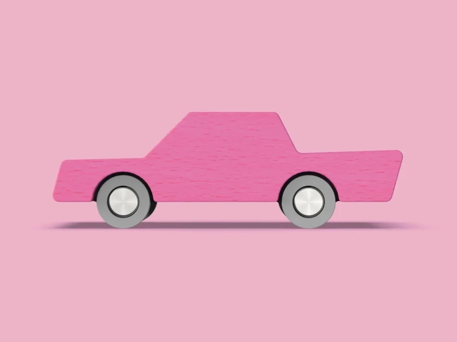 Drewniany samochodzik - Pink / WaytoPlay