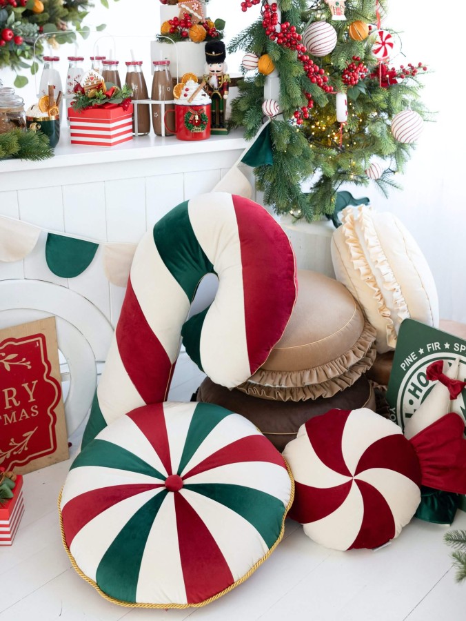 Pufa dla dzieci Christmas Candy / Cozy&Dozy