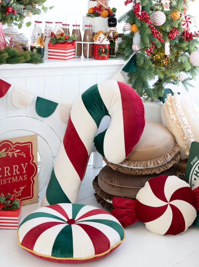 Pufa dla dzieci Christmas Candy / Cozy&Dozy