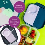 Zestaw Mini Lunchbox + Butelka tritanowa ze słomką 450 ml - Strawberry Shake