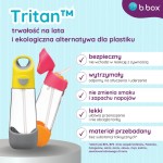 Zestaw Mini Lunchbox + Butelka tritanowa ze słomką 450 ml - Strawberry Shake