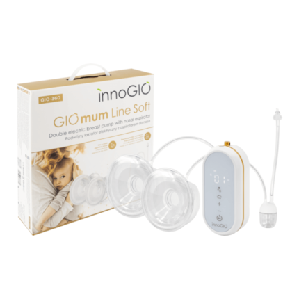 GIOmum Line Soft Podwójny laktator elektryczny z aspiratorem GIO-360 / InnoGIO