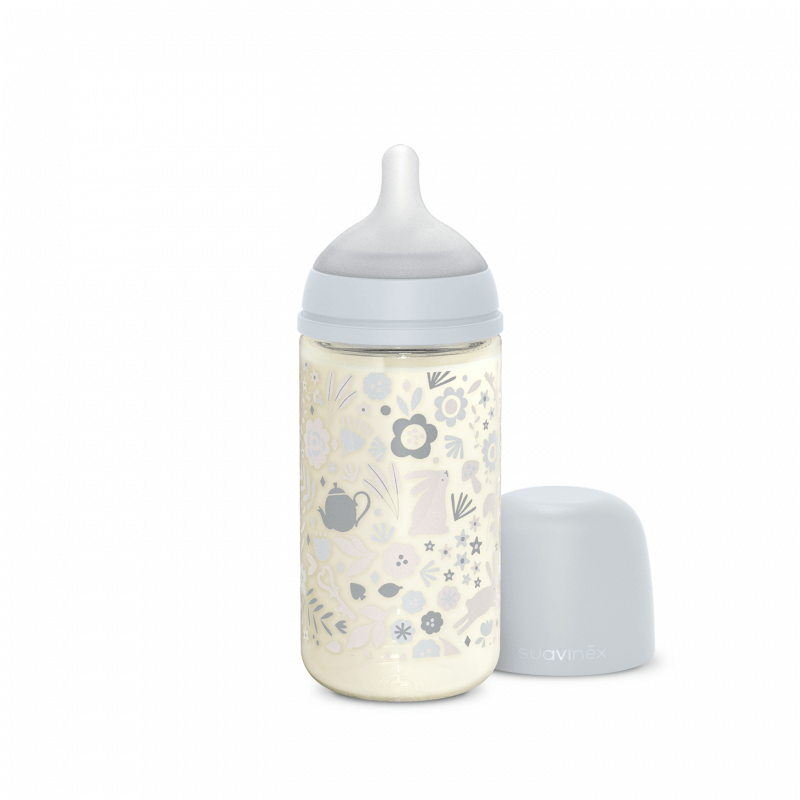 Butelka szklana SX PRO średni przepływ 240ml niebieska liberty Wonderland / Suavinex