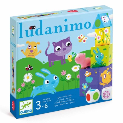Gra Ludanimo - zestaw 3 gier dla dzieci / Djeco