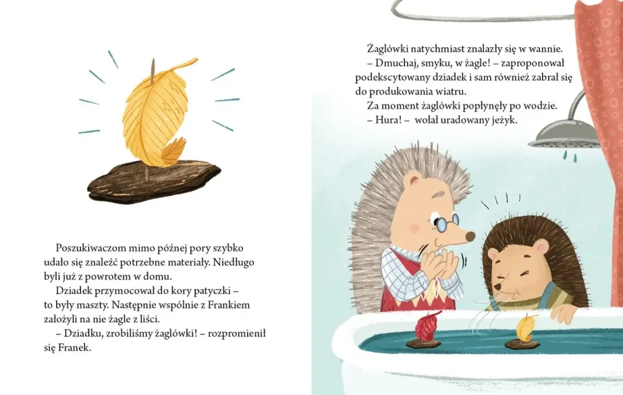 Dzień z babcią i dziadkiem. Jeżyk Franek / Wydawnictwo Wilga