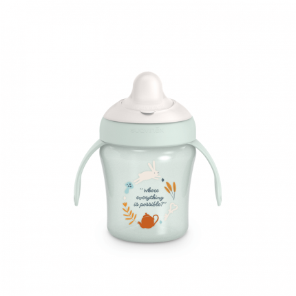 Kubek niekapek do nauki picia Wonderland 200 ml - miętowy / Suavinex