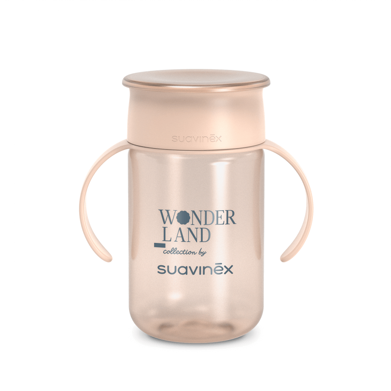 Kubek treningowy 360° Wonderland 340 ml - różowy / Suavinex