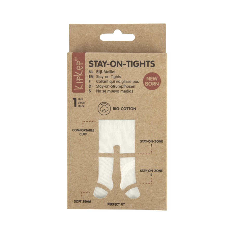 Rajstopki niemowlęce Stay-on-Tights, Off White / KipKep