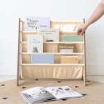 Stojak na Książki Recycled Solid Beige / 3 Sprouts