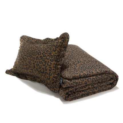 Komplet pościeli bawełnianej - LEOPARD CHOCO by Magdalena Lamparska / La Millou