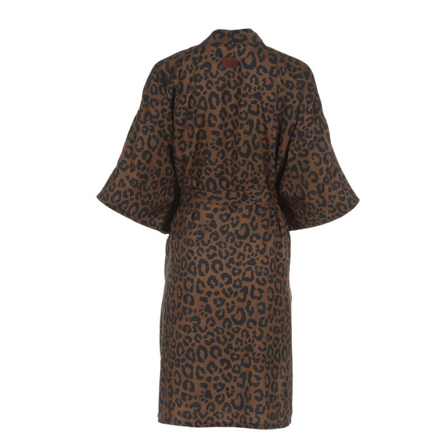Kimono Bambusowe - LEOPARD CHOCO by Magdalena Lamparska / La Millou
