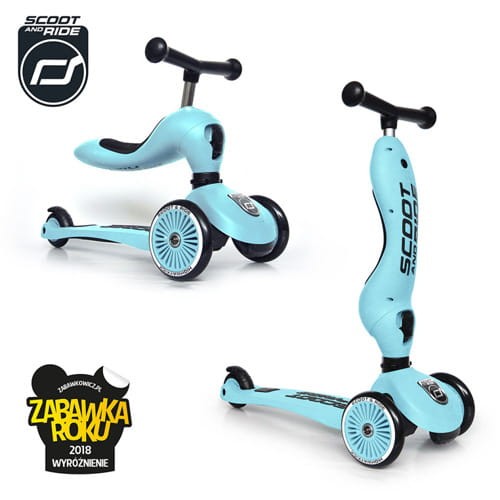 Highwaykick 1 2w1 Jeździk i hulajnoga 1-5 lat Blueberry kolekcja Icecream 2020 / Scootandride