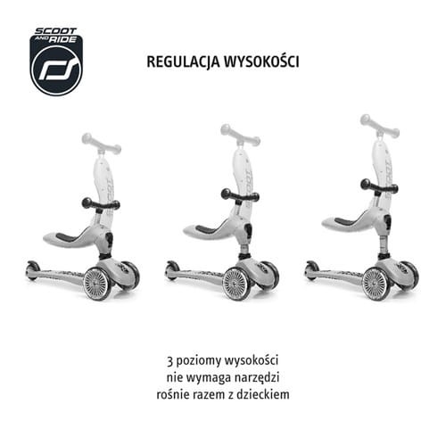 Highwaykick 1 2w1 Jeździk i hulajnoga 1-5 lat Peach kolekcja Icecream 2020 / Scootandride