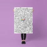 Gigantyczna kolorowanka 100x70cm - Kitty / OMY