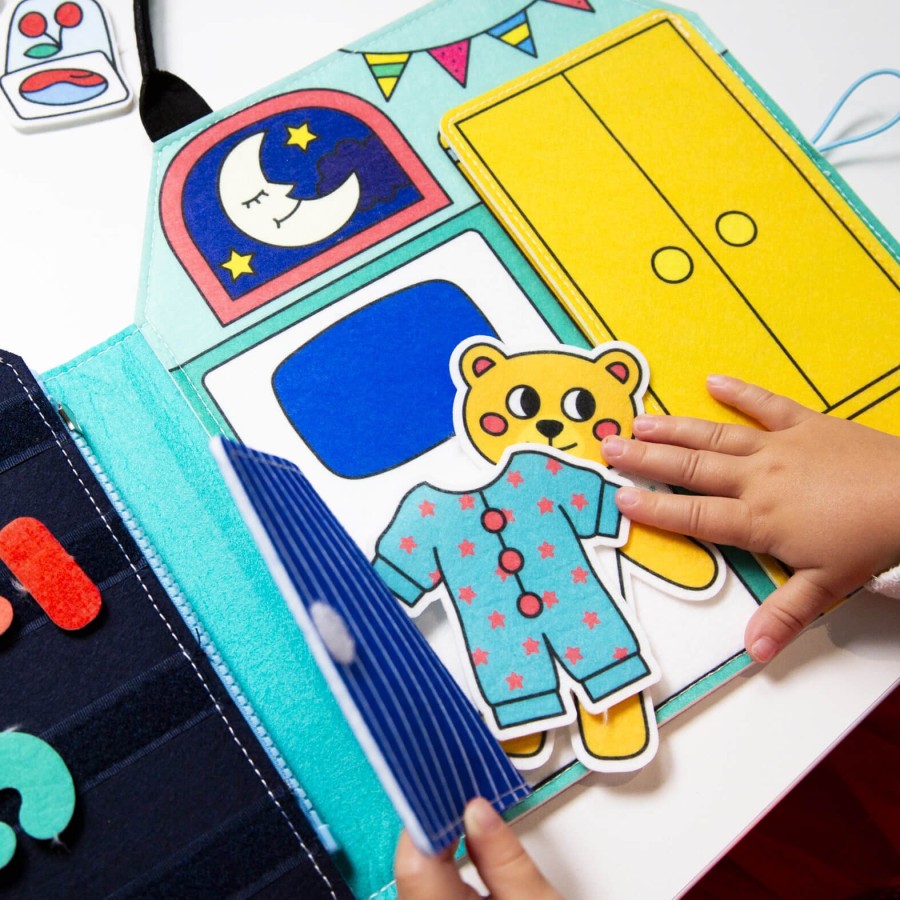 Montessori miękka książka aktywizująca - Mój Dzień / OMY