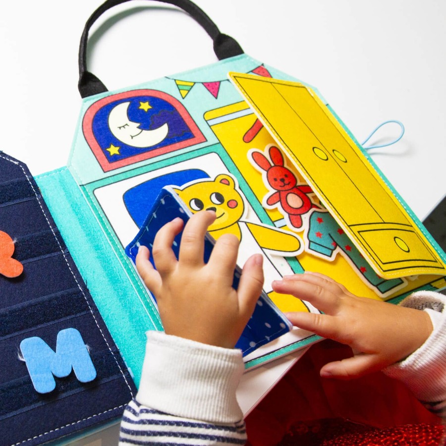 Montessori miękka książka aktywizująca - Mój Dzień / OMY