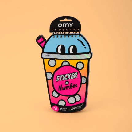 Zeszyt kreatywny z naklejkami - Bubble Tea / OMY