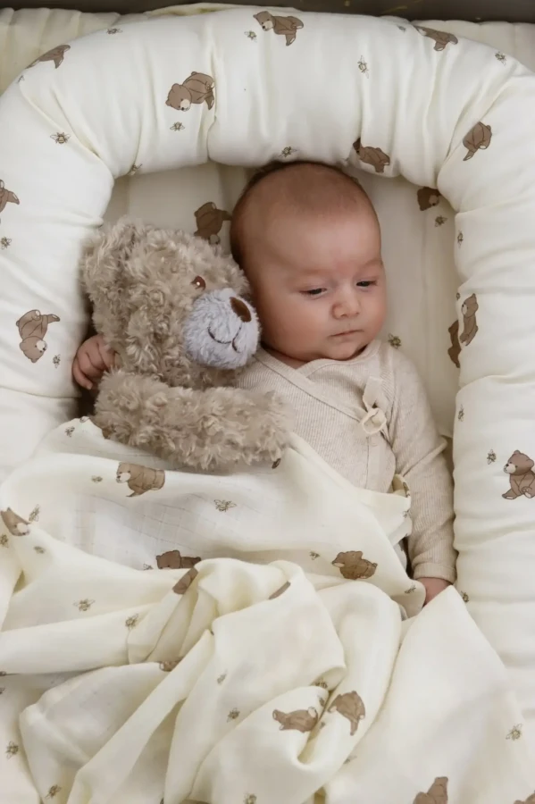 Body z wiązaniem Becca - light brown melange / That's mine