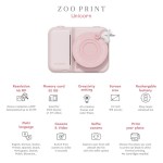 Aparat cyfrowy z drukarką dla dzieci Zoo Print - Unicorn / The Zoofamily