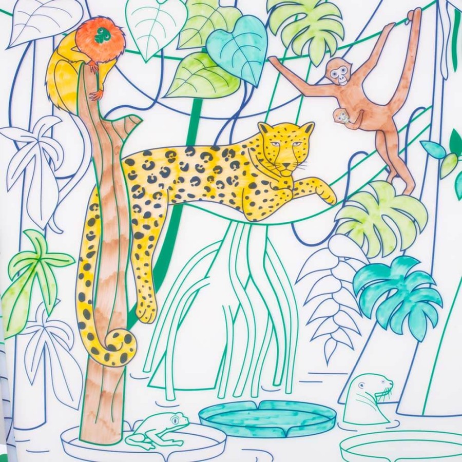 Zestaw do kolorowania z silikonową matą - Amazonia / Super Petit