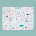 Zestaw do kolorowania z silikonową matą - My First World Map / Super Petit