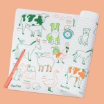 Zestaw do kolorowania z silikonową matą - Farm Animals / Super Petit
